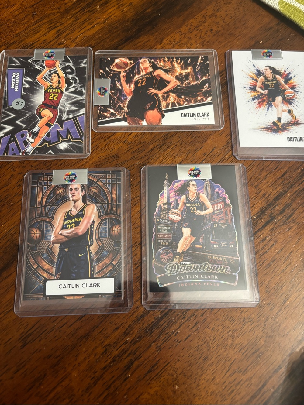 Caitlin Clark Indiana Fever Basketball Trading Card - Black/Gold